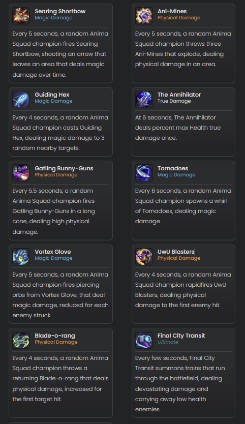 anima-weapons